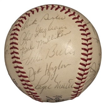 1967 World Champion St. Louis Cardinals Team Signed Baseball With 26 Signatures Including Maris